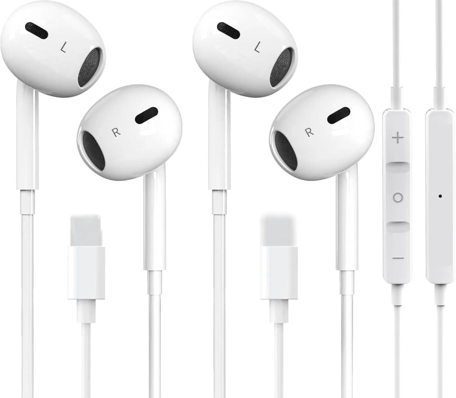 2 Packs-for iPhone Headphones Wired Earbuds/Earphones Nosie Reduction Built-in Microphone & Volume Control Headsets Compatible with iPhone 14/13/12/11/XR/XS/X/8/7/SE/Pro/Pro Max