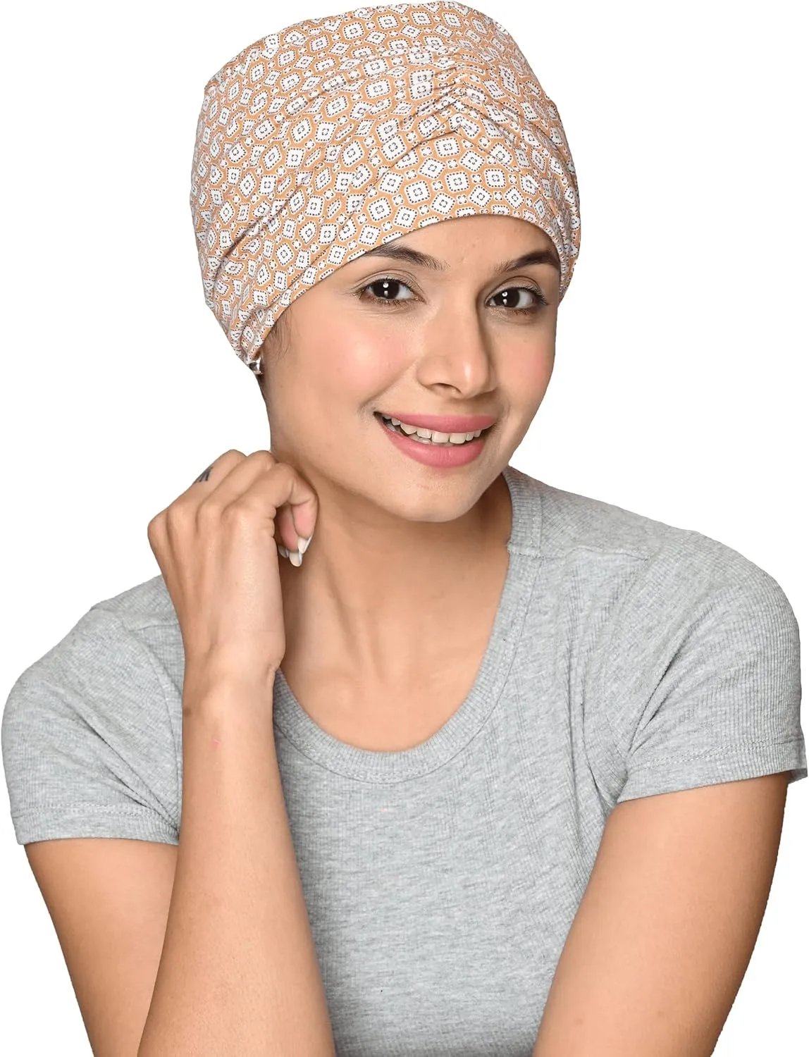 2 Piece Chemo Cap Cancer Headwear for Women Silky Soft Bamboo Caps for Hair Loss (2 Piece)