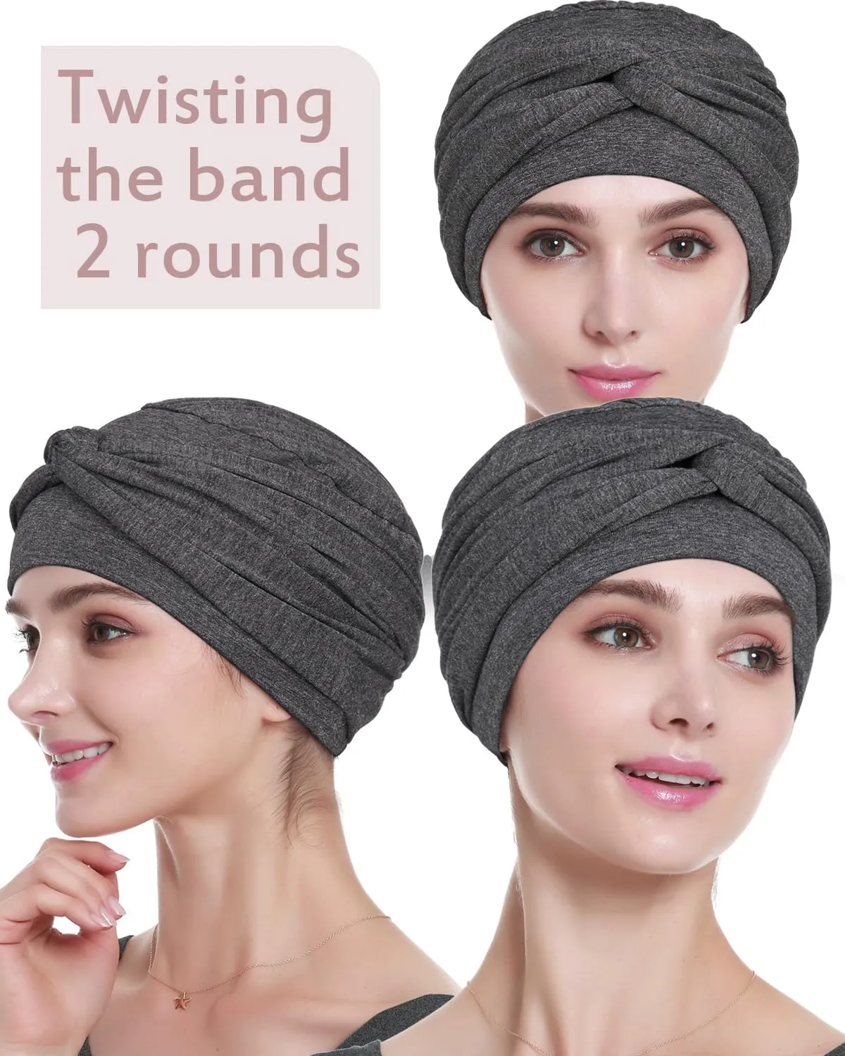 Alnorm Chemo Headwear, Viscose Hat for Women, Head Wraps Scarf Turban for Ladies