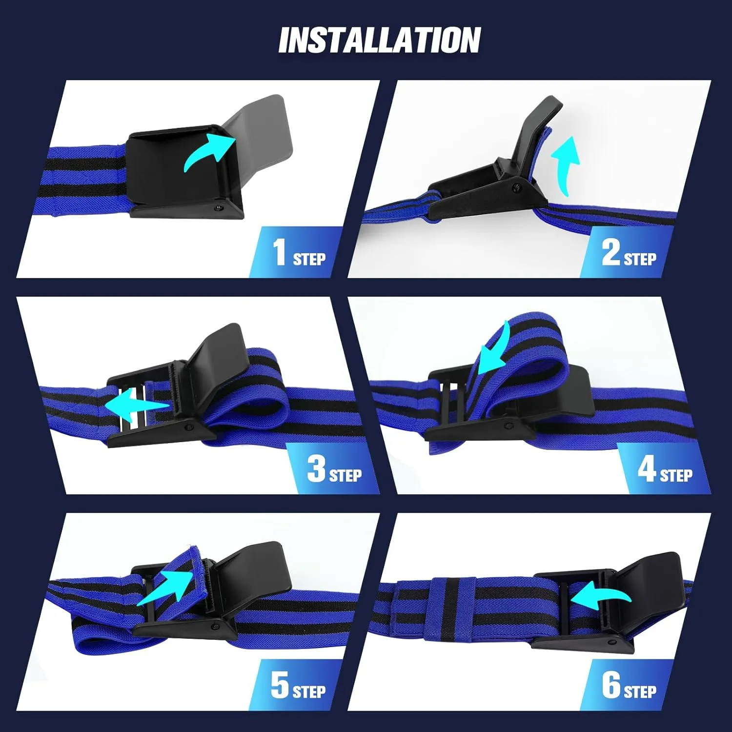 Booty Bands, Blood Flow Restriction Bands for Women/Men, Adjustable BFR Training Bands for Glutes & Hip Building, Occlusion Resistance Bands