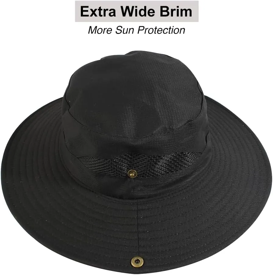 CAMOLAND Sun Hat with Removable Mesh Head Net Safari Hat Outdoor UV Protection