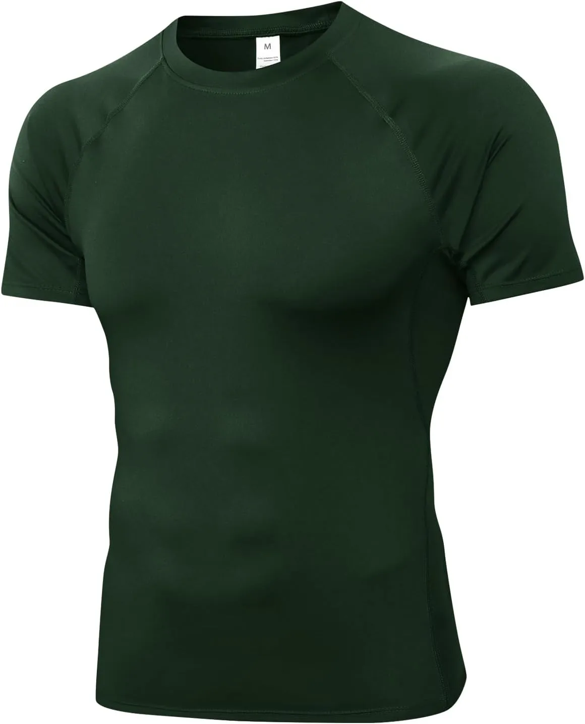 Compression Shirt Men Short Sleeve T-Shirt Cool Dry Top Baselayer Undershirts for Workout Gym Football Basketball