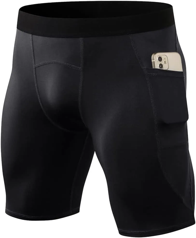 Compression Shorts for Men Basketball Running Tights Cool Dry Spandex Underwear Workout Gym Athletic Baselayer