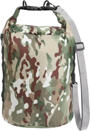 Dry Bags Waterproof Dry Sacks Camouflage Small Lightweight Dry Bag with Strap for Paddle Board Kayaking Fishing Camping Hiking (10L)