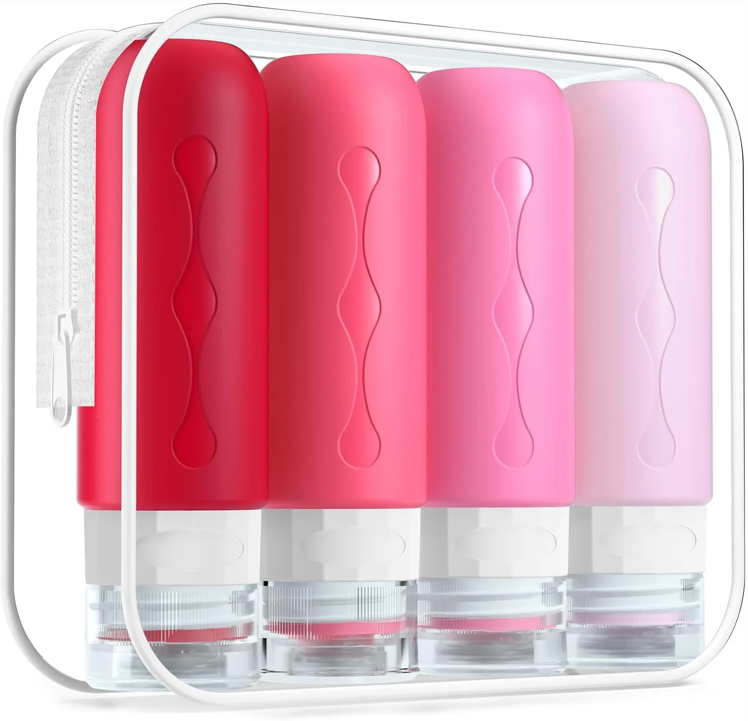 Gemice Travel Bottles for Toiletries Tsa Approved Travel Size Containers BPA Free Leak Proof Tubs Refillable Liquid Travel Accessories for Cometic Shampoo and Lotion Soap