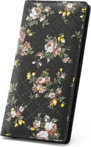 GOIACII Womens Wallet RFID Slim Wallets for Women Thin Ladies Credit Card Holder Bifold Billfold with 11 Card Slots & ID Window
