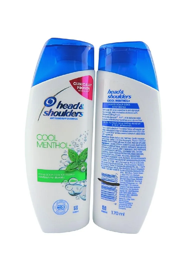 Head & Shoulder Buy 2 Cool Menthool Shampoo 170ml Get 2nd at 50% Off