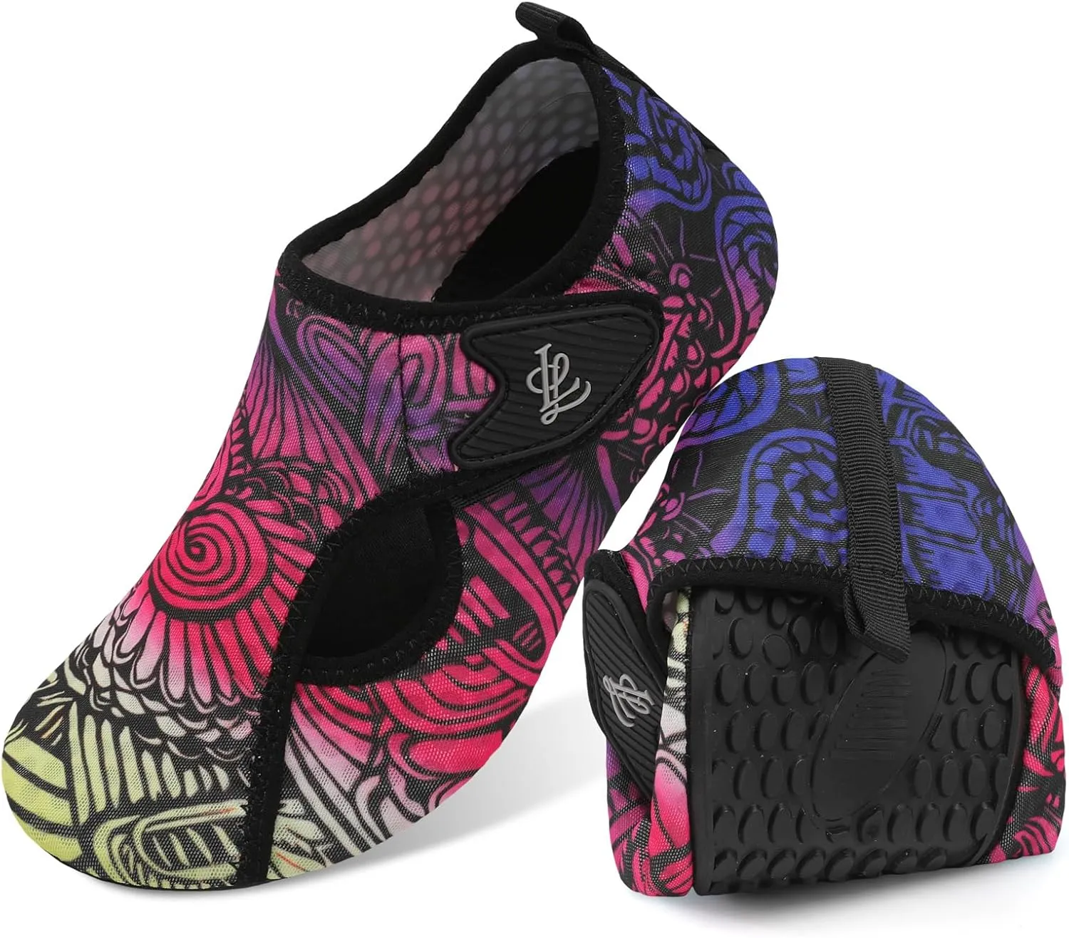 LeIsfIt Water Shoes for Women Men Wide Swim Beach Barefoot Shoes Quick Dry Aqua Socks for Pool Diving Boating River Yoga Lake Surf