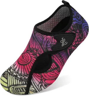 LeIsfIt Water Shoes for Women Men Wide Swim Beach Barefoot Shoes Quick Dry Aqua Socks for Pool Diving Boating River Yoga Lake Surf
