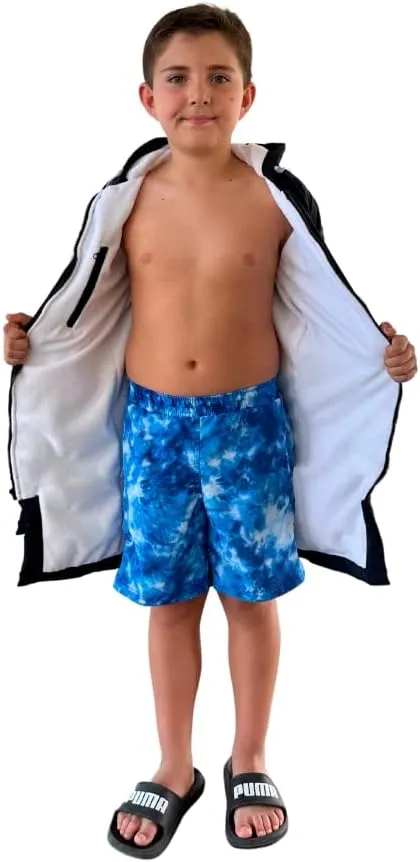 MACAR Waterproof Swim Parka with Towel Lining  Ideal for Poolside & Outdoor Activities