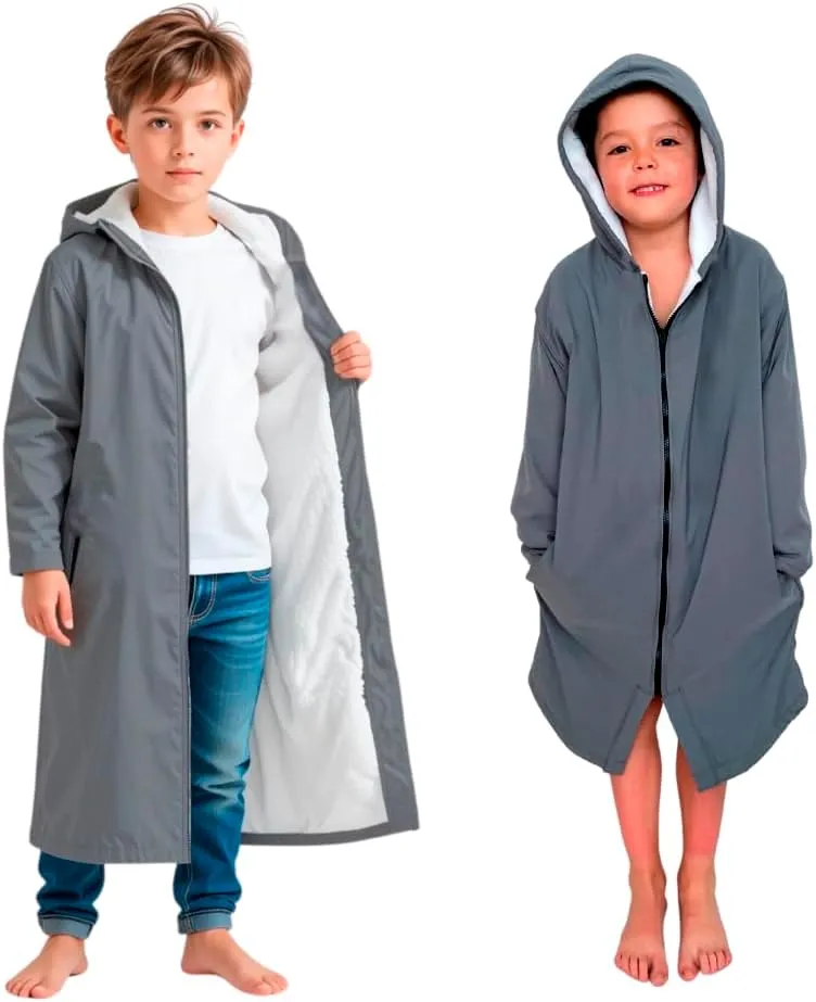MACAR Waterproof Swim Parka with Towel Lining  Ideal for Poolside & Outdoor Activities