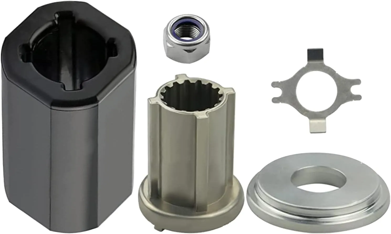 Mercury Prop Hub Kit, 835257Q1 Hub Kit Mercruiser Alpha One Propeller 835257K1 Replacement Quicksilver for Mercury 135-300 HP, Alpha One, Mercruiser Alpha, Bravo One Drives 135-300HP Outboard Engine