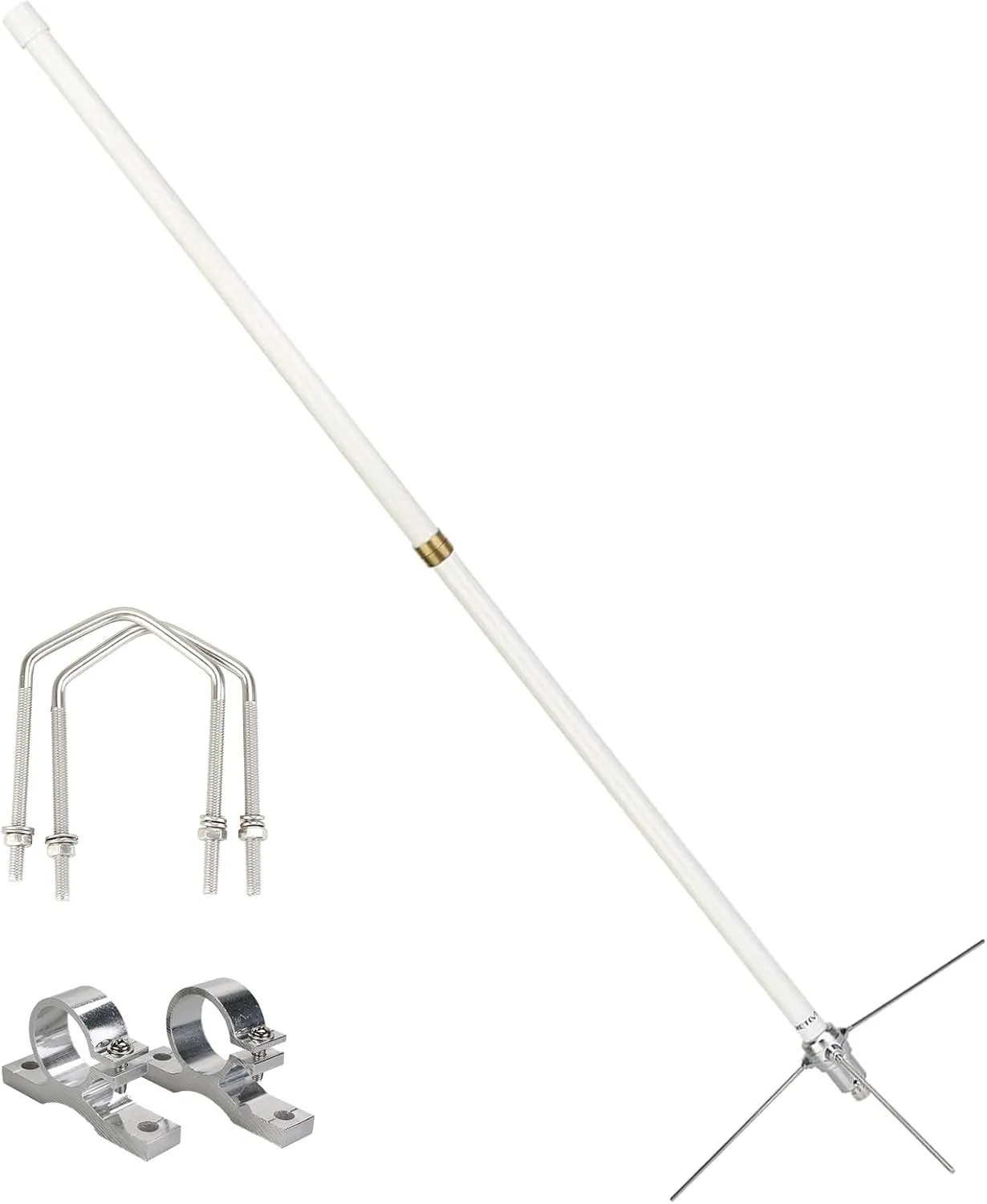 Retevis GMRS Base Antenna,7.2dBi High Gain 462-467MHz,Fiberglass UHF GMRS Repeater Antenna,Compatible with Retevis RT97 BTECH Midland Motorola KG-935G Wouxun GMRS Radios Repeater Base Station(1 Pack)