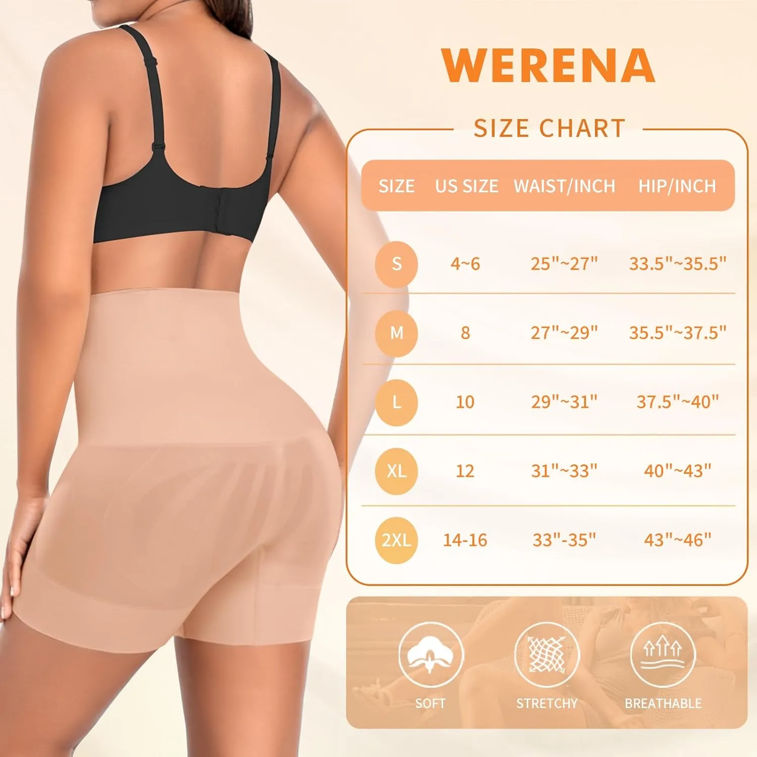 Shapewear Shorts for Women Tummy Control High Waist Shaping Shorts Body Shaper Panties Underwear Slip Shorts Under Dresses