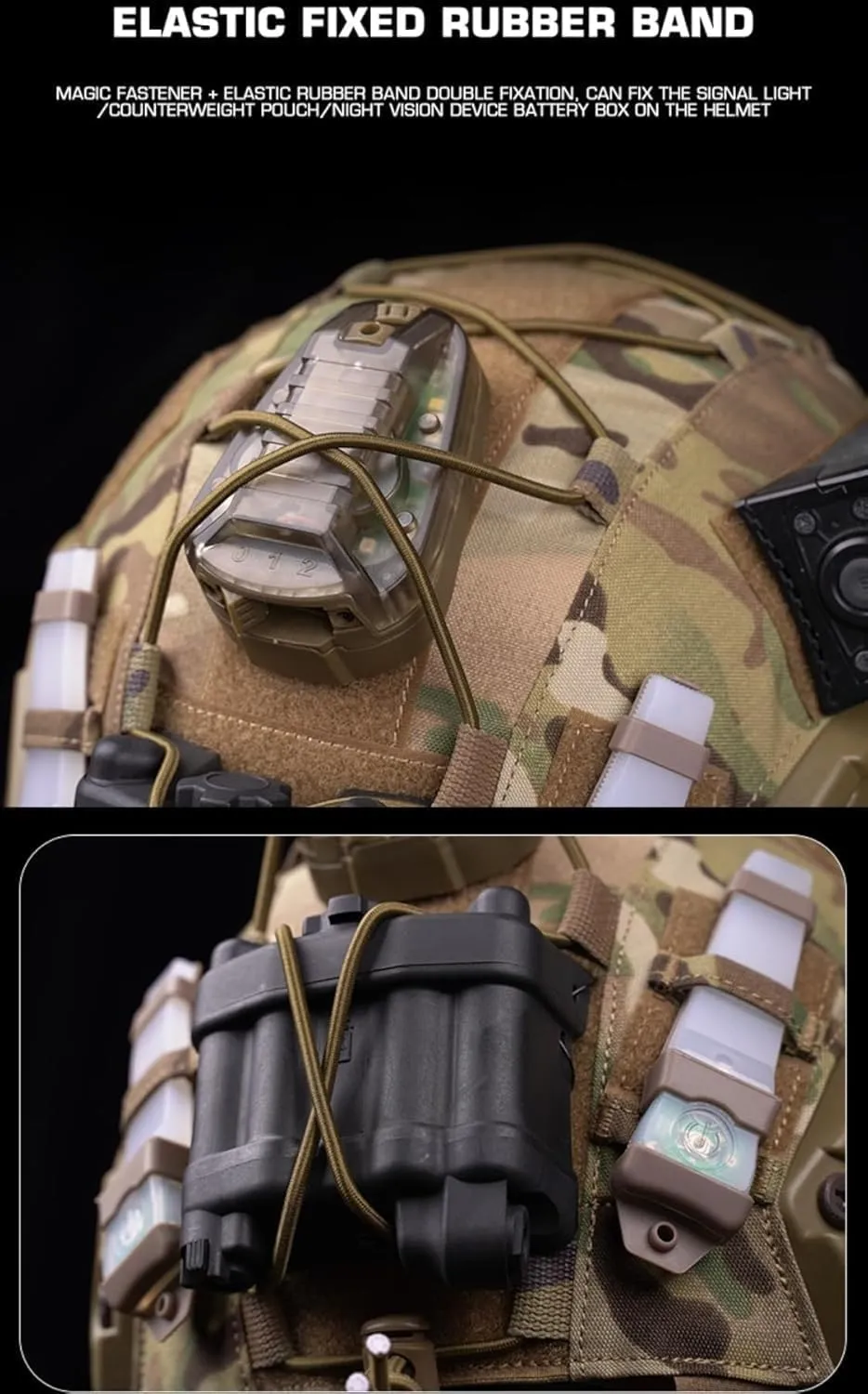 Tactical Helmet Cover with Elastic Cord for Fast P.J B.J M.H Helmets Militar Airsoft CS War Battle Cloth M L Size