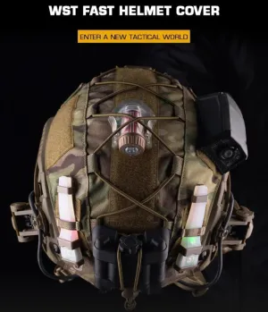 Tactical Helmet Cover with Elastic Cord for Fast P.J B.J M.H Helmets Militar Airsoft CS War Battle Cloth M L Size