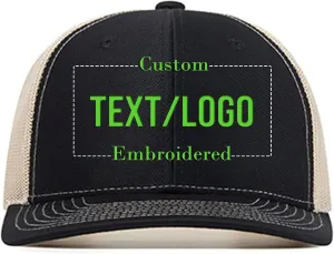 Vupouma Custom Trucker Hat Add Your Own Text or Logo | Personalized Trucker Cap | Embroidered Hat for Men Women Baseball Hat