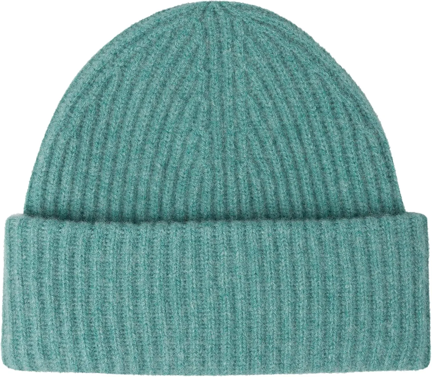 Womens Chunky Knit Beanie, 100% Cashmere, Soft & Stretchy, Warm Hat for Autumn, Winter, Spring